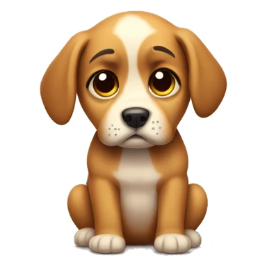 Sad puppy sticker