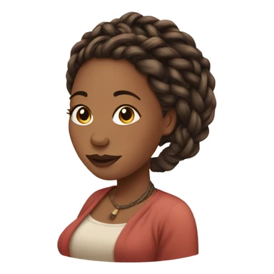 Pregnant with locs  sticker