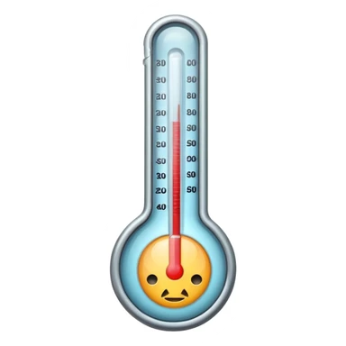 sick thermometer sticker
