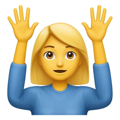 emoji with sassy face, hands up to not be accused just judging sticker