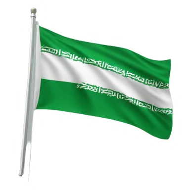 saudi flag blowing in the wind sticker