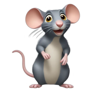 remy the rat from ratatouille sticker