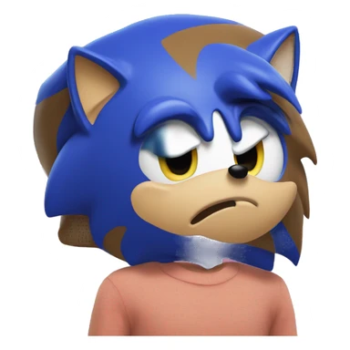 Sonic DROWLING sticker