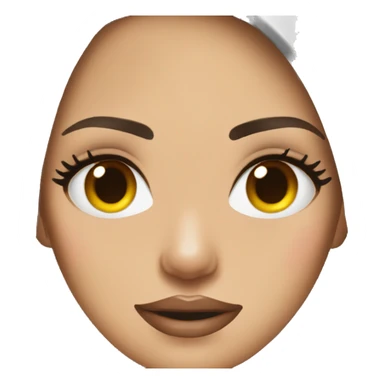Megan fox emoji brown  sticker