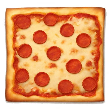 Square cut pizza  sticker