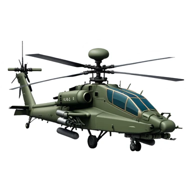 AH-64E Apache - Boeing (Model Year: 2021) (Iconic army green) sticker