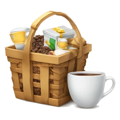 Gift basket tea coffee sticker
