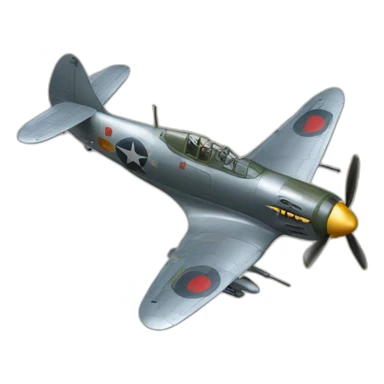 Zero Fighter airplane sticker
