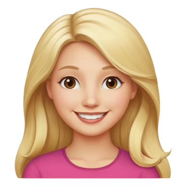 queen-in-game-of-throne, long blonde, smile sticker