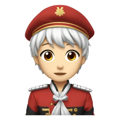 ayanokoji in red uniform from 'classroom of elites' sticker