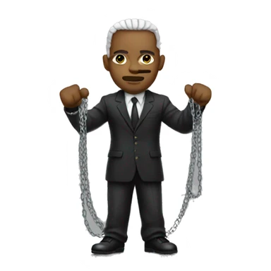 Gangster w chains sticker