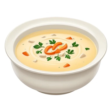 A white bowl filled with creamy texture, smooth and thick, glossy and rich, realistic, high detail, simple composition, isolated on white background, centered composition
 sticker