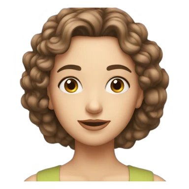 Lila fruohar sticker