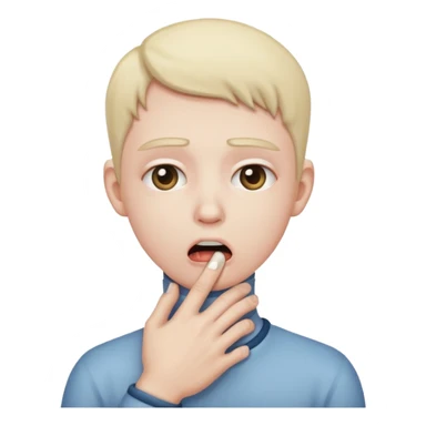 A person choking them selves  sticker