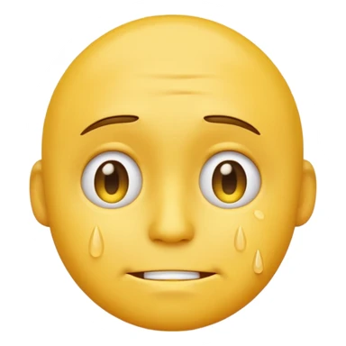a sad yellow male emoji sticker