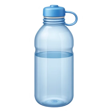 une bouteille en plastique dechet vide , bouteille d'eau sticker