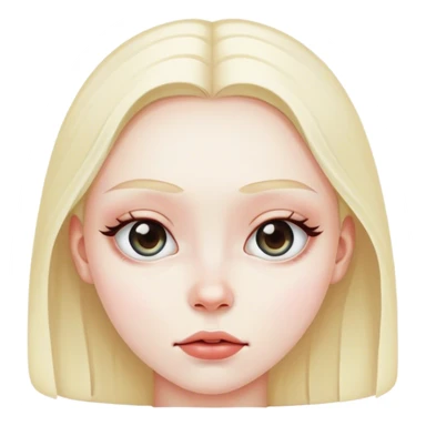 Cross eyed girl  sticker