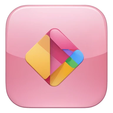 light pink girly google play store logo sticker