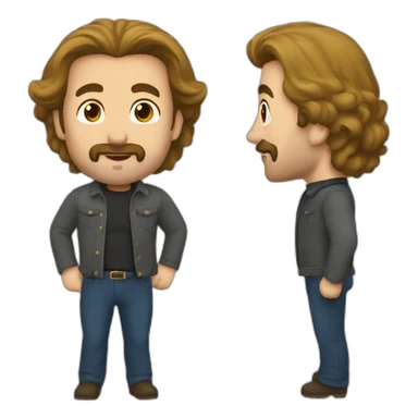 Jean du jardin sticker