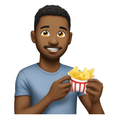 My fiance eating chips sticker