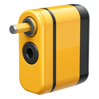 yellow pencil sharpner sticker