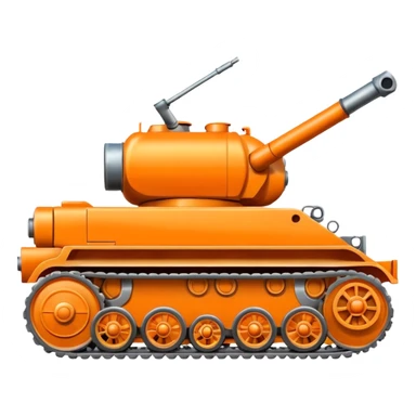 orange army tanks sticker