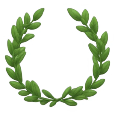 laurel wreath symmetric sticker