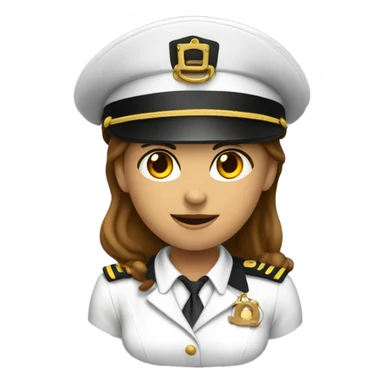 Female boat captain in handcuffs  sticker