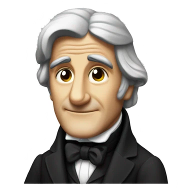 Ralph Waldo Emerson like a shiny God sticker