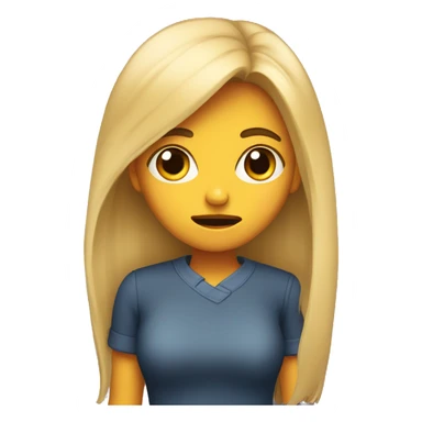 A girl being dramatic sticker