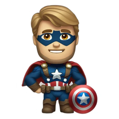 capitan america sticker