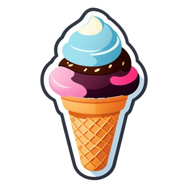 Ice cream sticker