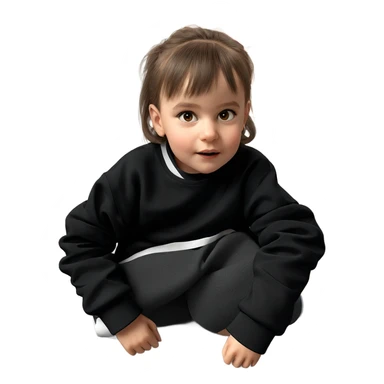 realistic portrait of girl sticker