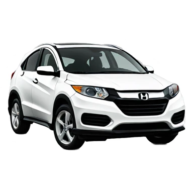 White Honda HRV sticker