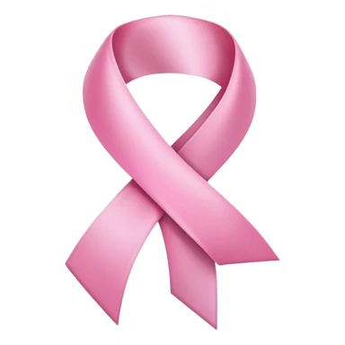 Pink cancer ribbon sticker