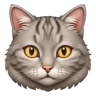 A cat with an unamused look sticker