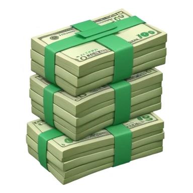 Bundles of banknotes sticker