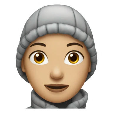 woman in winter  sticker