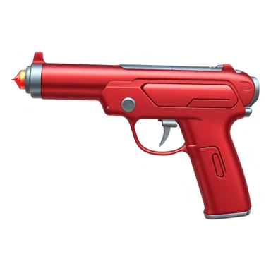 red laser gun sticker