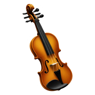 Tiny violin between two fingers sticker