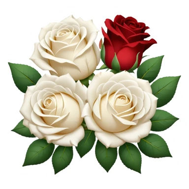 spray rosses flower white sticker