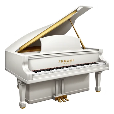 un piano recouvert d'un drap sticker