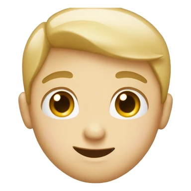 The person is shy blushes and smiles sticker