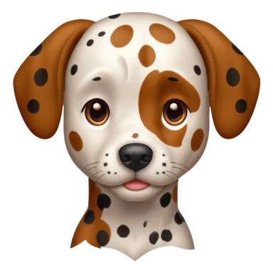 Brown Dalmatian  sticker