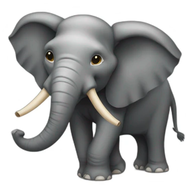 elefante com cenoura sticker