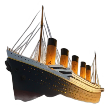 Le Titanic qui coule sticker