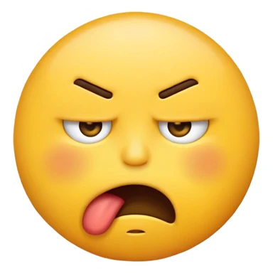 annoyed emoji choking itself  sticker