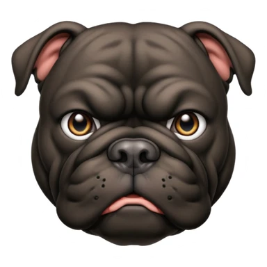 black bulldog Y3 sticker