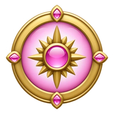 belief gold pink sticker