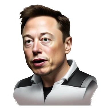 Elon musk sniffing powdered sugar  sticker